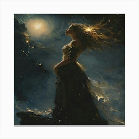 Night In The Sky Canvas Print