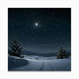 Snowy Landscape 4 Canvas Print