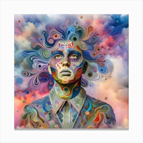 Psychedelic Portrait Canvas Print