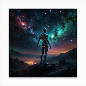 A Shimmering Celestial Wanderer 3 Canvas Print