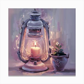 Candlelight Lantern Canvas Print