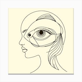 Fish In The Head Canvas Print