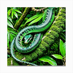 Green Python 1 Canvas Print