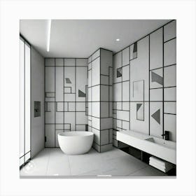 Modern Bathroom Design Canvas Print