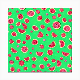 Watermelon Painting Canvas Print