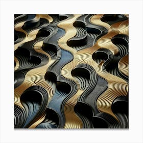 Abstract Wavy Pattern Canvas Print