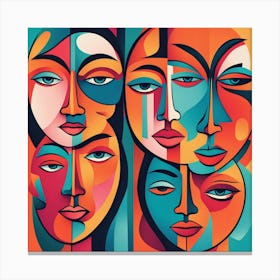 Portrait Of Women Canvas Print