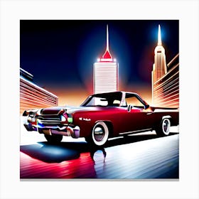 City lights El Camino Canvas Print