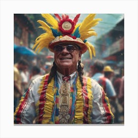 Ecuadorian Man Canvas Print