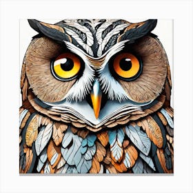 Owl Painting Canvas Print