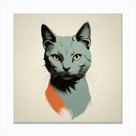 Cat Portrait Canvas Print