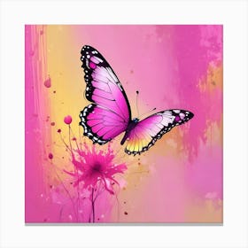 Pink Butterfly 10 Canvas Print