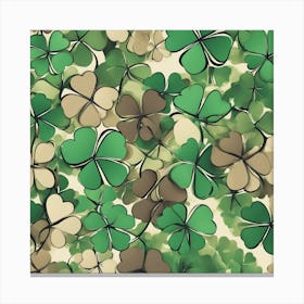 Shamrocks Canvas Print