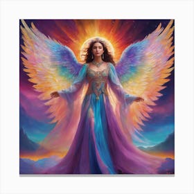 Rainbow Angel Canvas Print