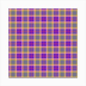 Plaid Fabric 159 Canvas Print