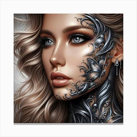 Futuristic Woman 4 Canvas Print