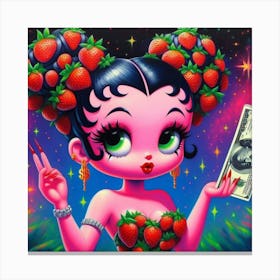 Strawberry Girl 4 Canvas Print