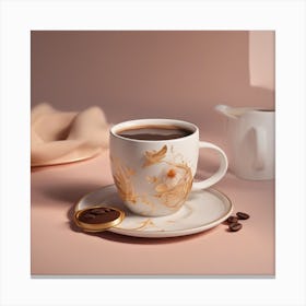 Coffee Cup And Saucer 1 Canvas Print