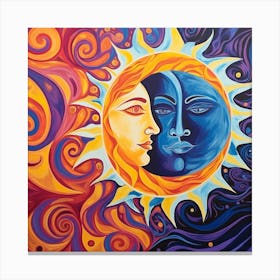 Sun And The Moon Canvas Print