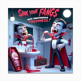 Sink Your Fangs With Freshness Canvas Print