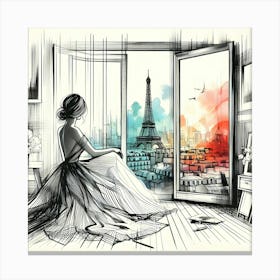 Eiffel Tower 4 Canvas Print