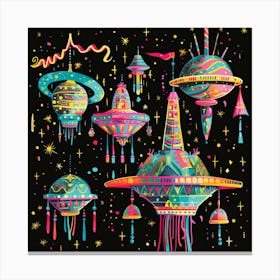 Spaceships Canvas Print