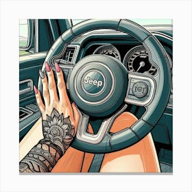 Jeep Wrangler 3 Canvas Print