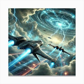 Thunderstrike Destroyers Atmospheric Evasion Systems Canvas Print