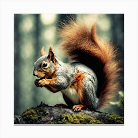 Squirrel Hd Wallpaper Canvas Print