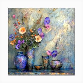 Flowers In Vases Canvas Print