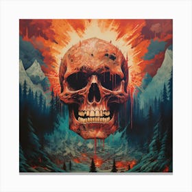 Skull Of Hell Canvas Print