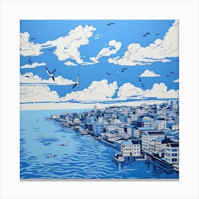 Blue Sky Canvas Print