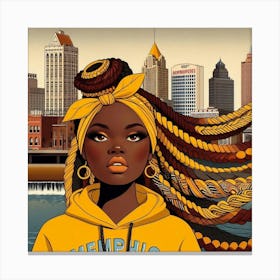 Memphis Girl Canvas Print