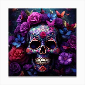 Day Of The Dead Skull 5 Canvas Print