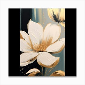 White Flower Painting 4 Canvas Print