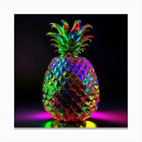 Rainbow Pineapple Canvas Print