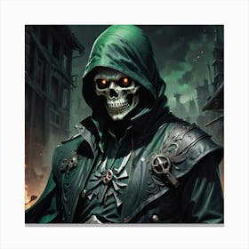 Skeleton Warrior Canvas Print