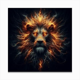 Fire Lion 3 Canvas Print
