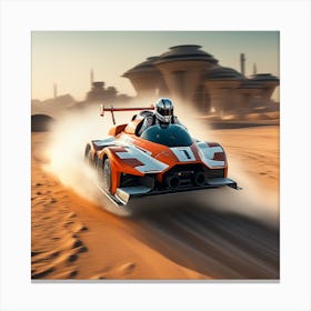Star Wars Racing Car Canvas Print
