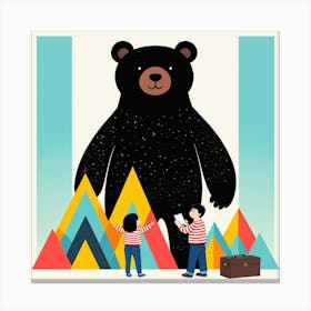 Bear In The Mountains 14 Canvas Print