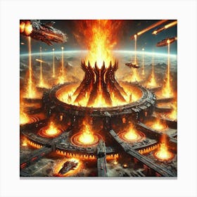 Inferno Nexus Defensive Use Canvas Print