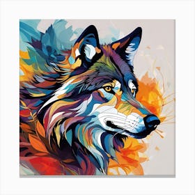 Wolf Painting 1 Canvas Print