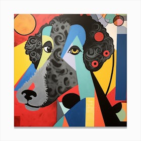 Abstract Dog Painting 2 Canvas Print