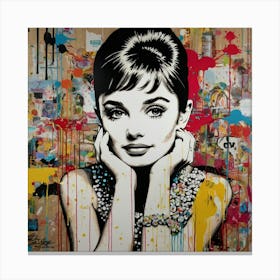 Audrey Hepburn 8 Canvas Print