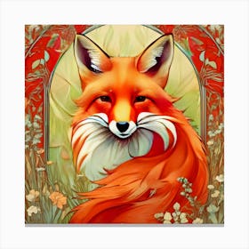 Bushy Tailed Fox Canvas Print