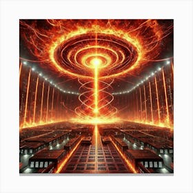 Inferno Nexus Image Canvas Print