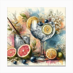 Gin And Tonic 1 Canvas Print