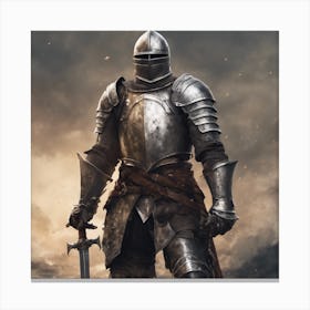 Knight In Armor 1 Canvas Print