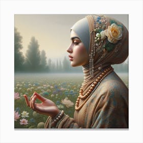Muslim Woman 1 Canvas Print