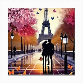 Paris Eiffel Tower 67 Canvas Print